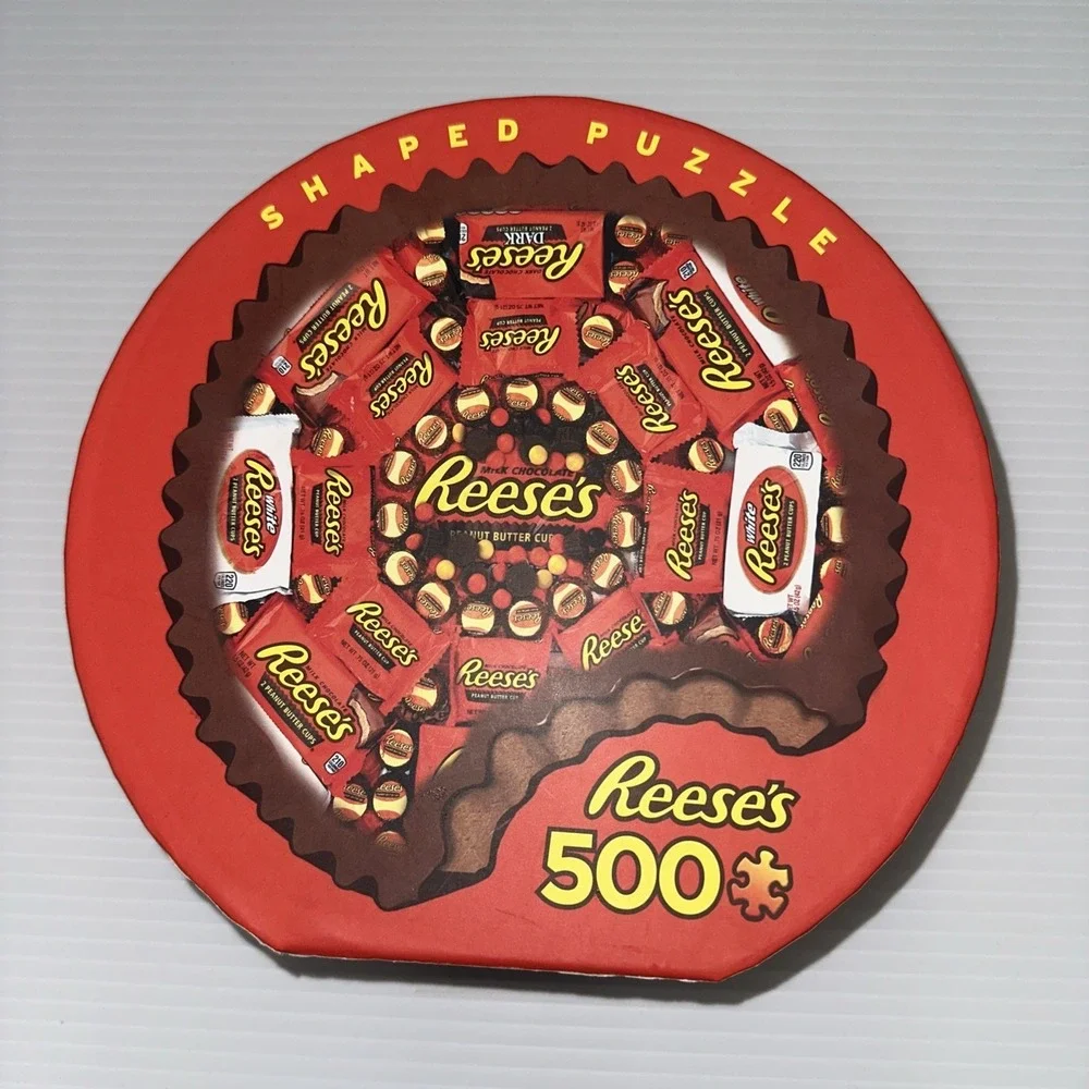 Masterpieces Inc-Shapes Reeces Puzzle  NEW Sealed 500pcs Candy Chocolate